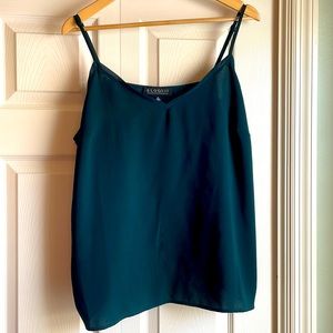 Eloquii V Neck Cami with Side Vents